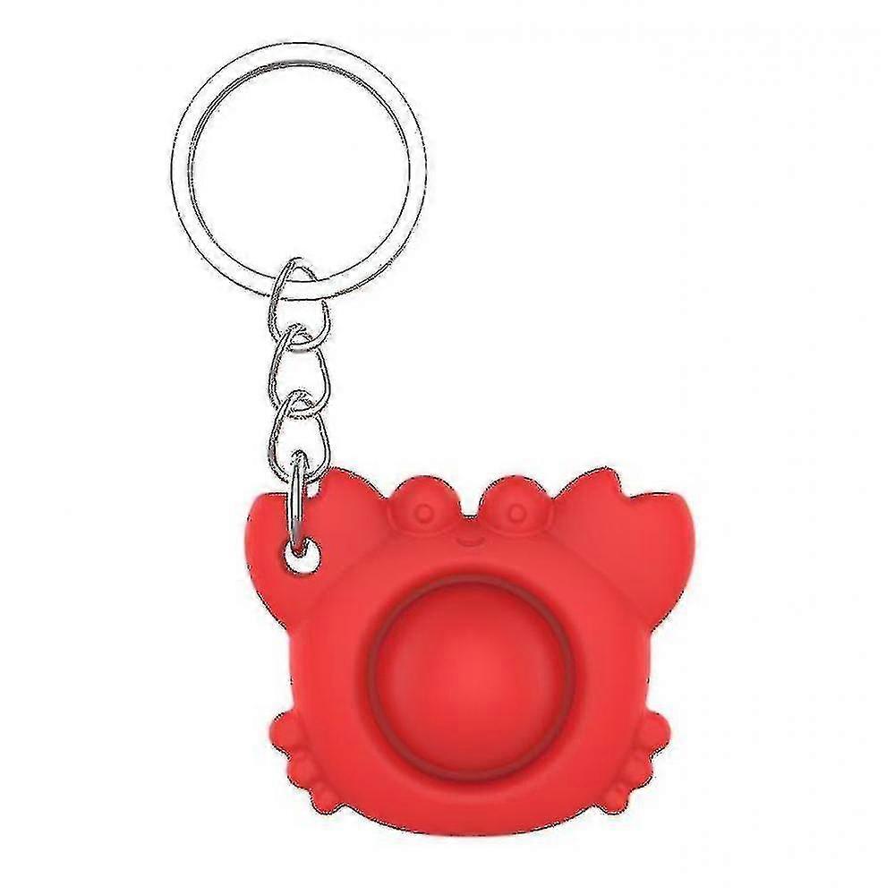 Decompression Keychain Squeeze Music Decompression Vent Toy(red)