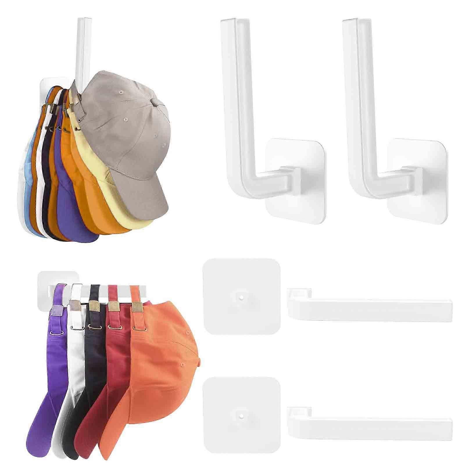 Hat Rack For Wall Hat Organizer, Adhesive Hat Hooks For Wall,100% New