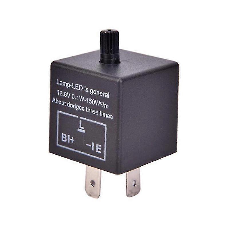 Electronic Turn Signal Flasher Relay Led Adjustable Hazard Warn Blinker Signal