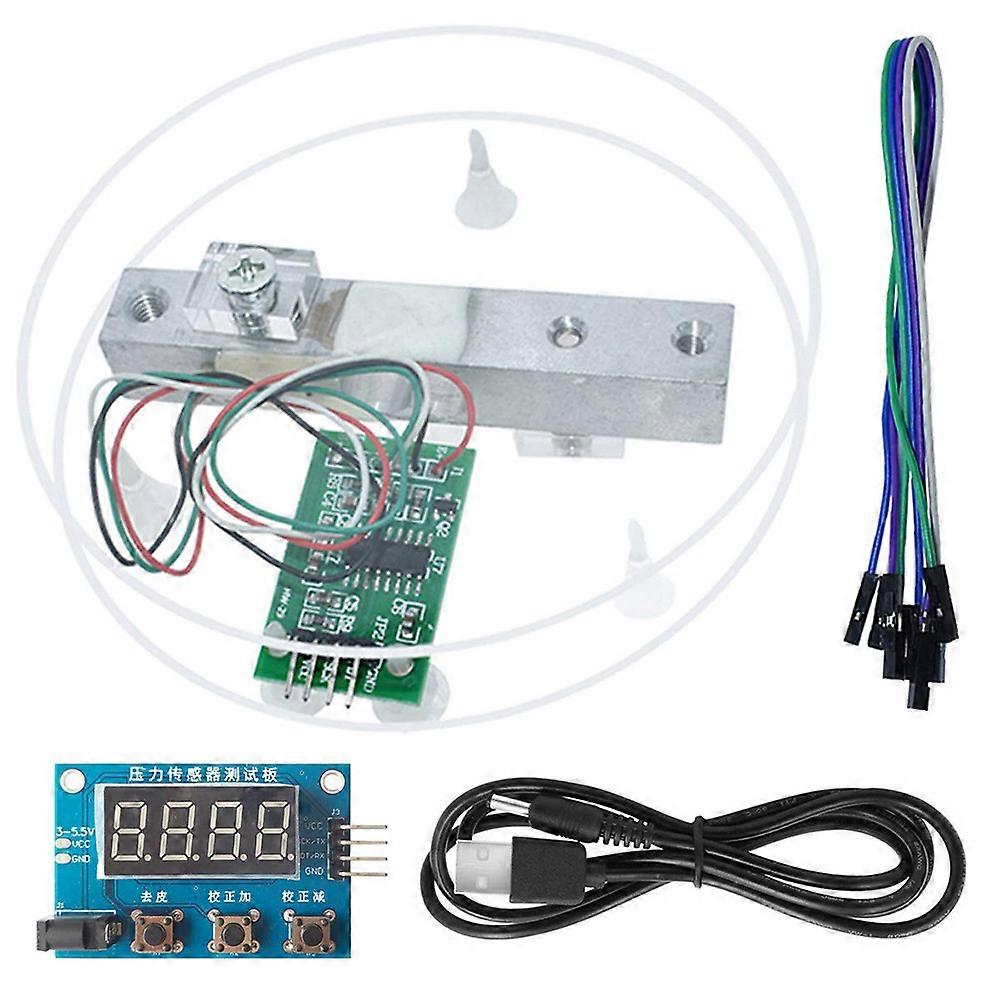 HX711 Weight Sensor Module Kit Digital Load Cell Weight Sensor A/D Module 5KG Scale for , Scale Display Module