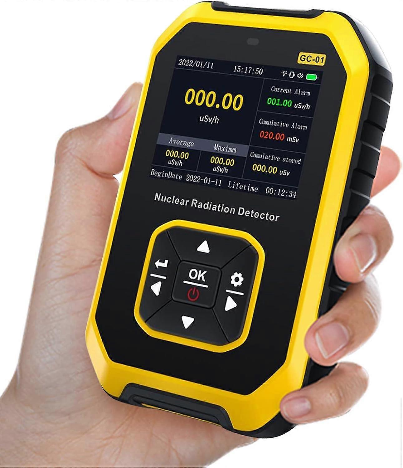 Digital Geiger Counter Nuclear Radiation Meter Personal Dosimeter Radioactivity Nuclear Radiation Detector, with LCD Display