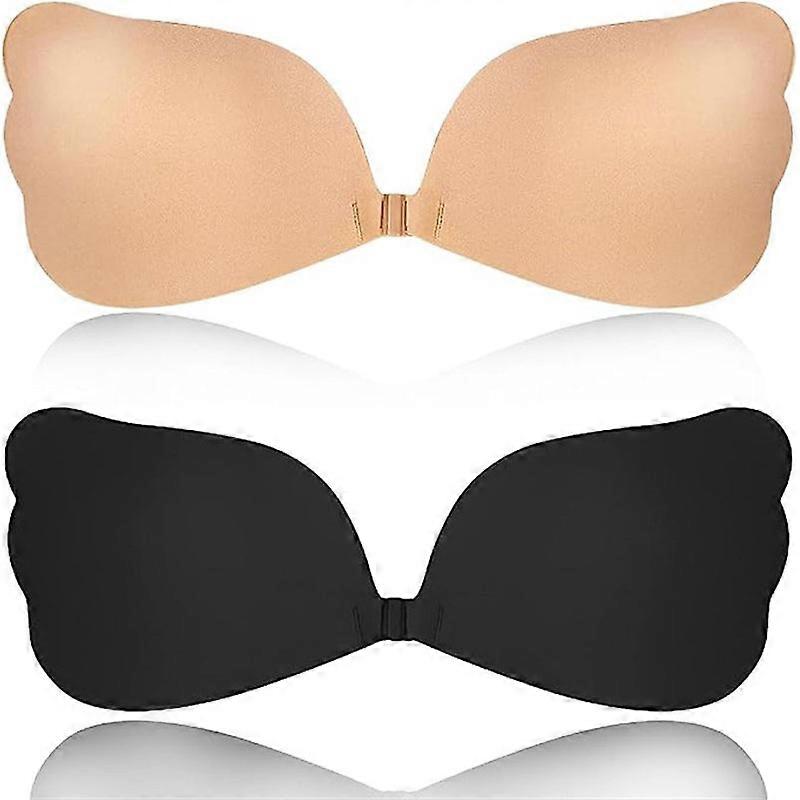 Adhesive Bra, Silicone Strapless Bra Push Up Backless Invisible Reusable
