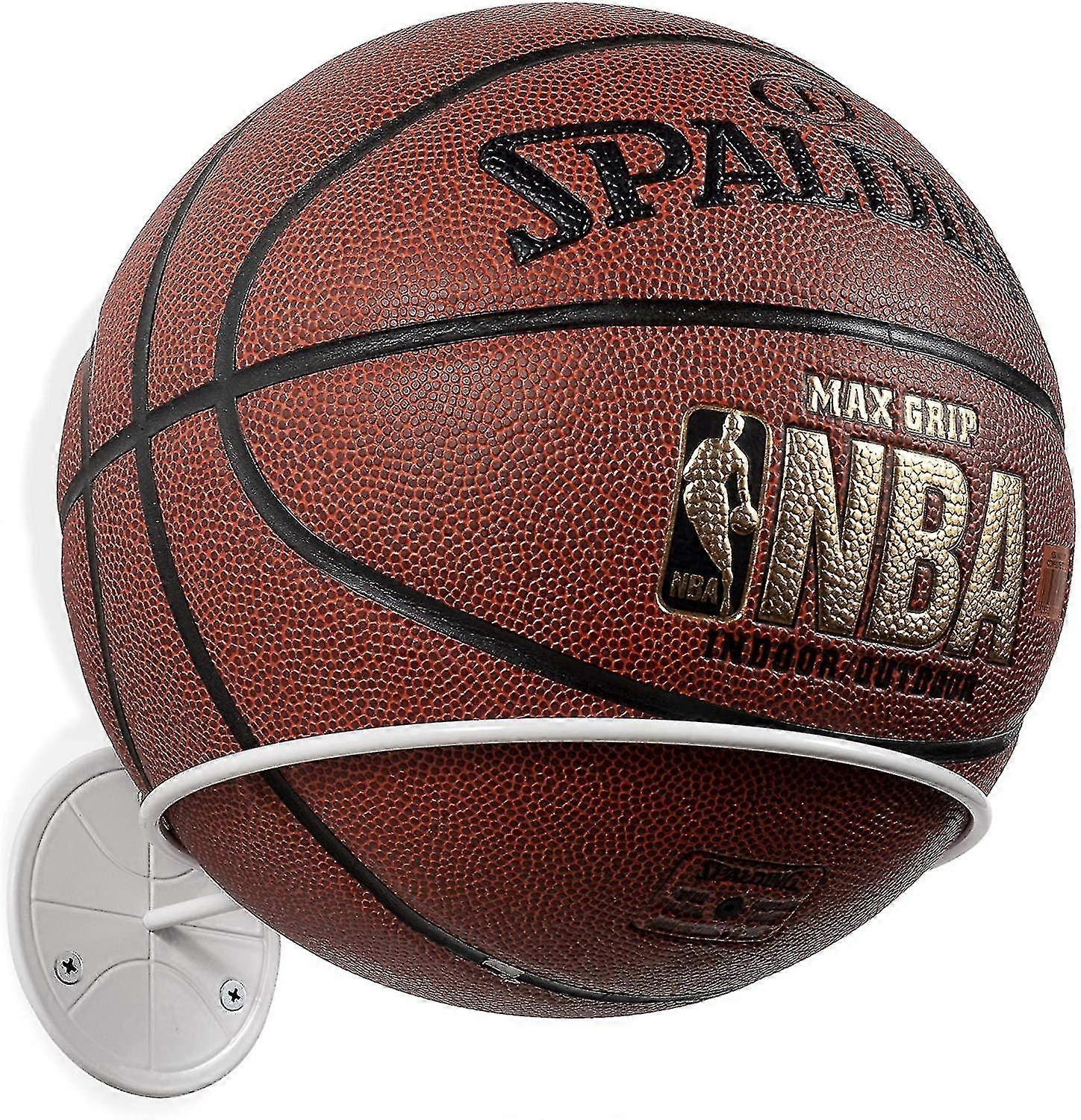 壁マウントボールストレージスポーツボールホルダーラックディスプレイストレージスチール(ブラック)