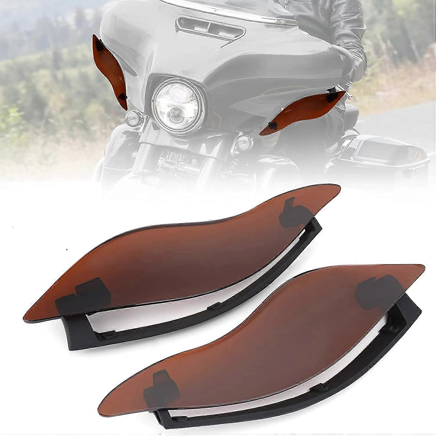 Adjustable Windshield Fairing Air Deflectors Side Wings for Touring Models Electra Glide Street Glide Tri Glide CVO