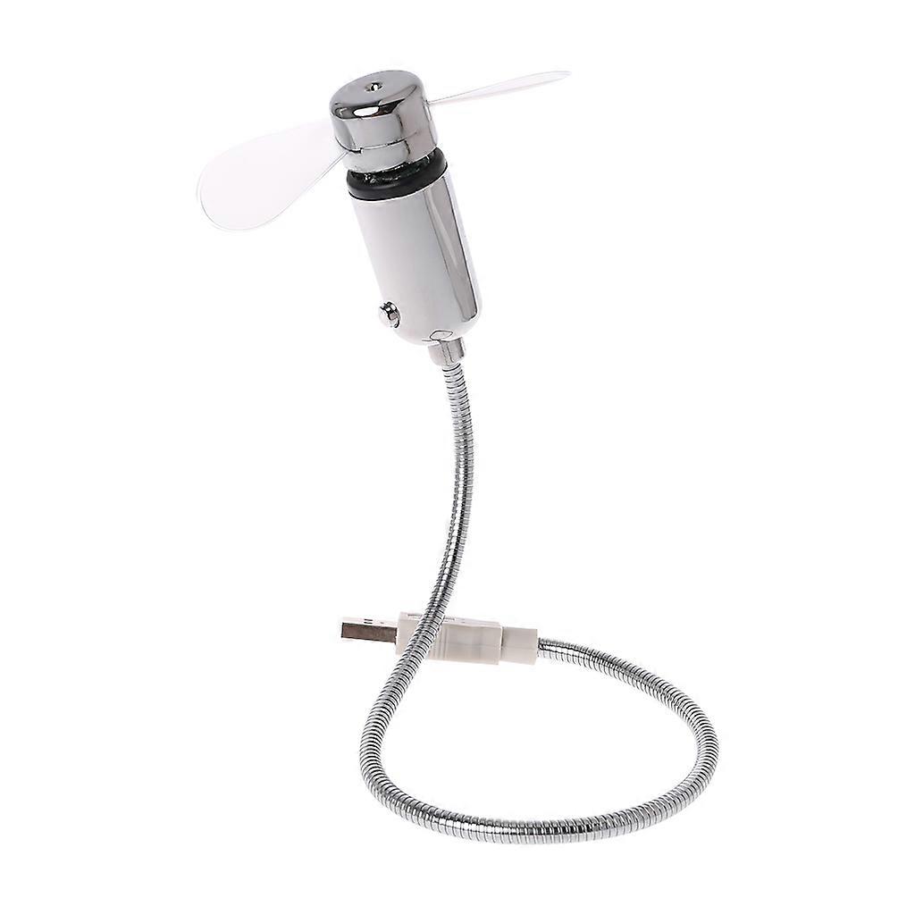 Mini USB LED Clock Fan with Real Time Display, USB Powered Flashing Real Time