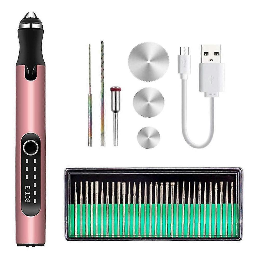 Portable -engraving Pen, Professional Precision With Scriber With Bits, Usb Rechargeable, Gold