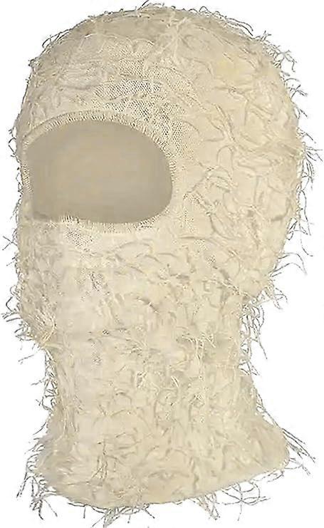 Men's Distressed Balaclava Face Mask Ski Mask Full Face Beanie Mask Winter Windproof Warming Knitted Mask for Men Women