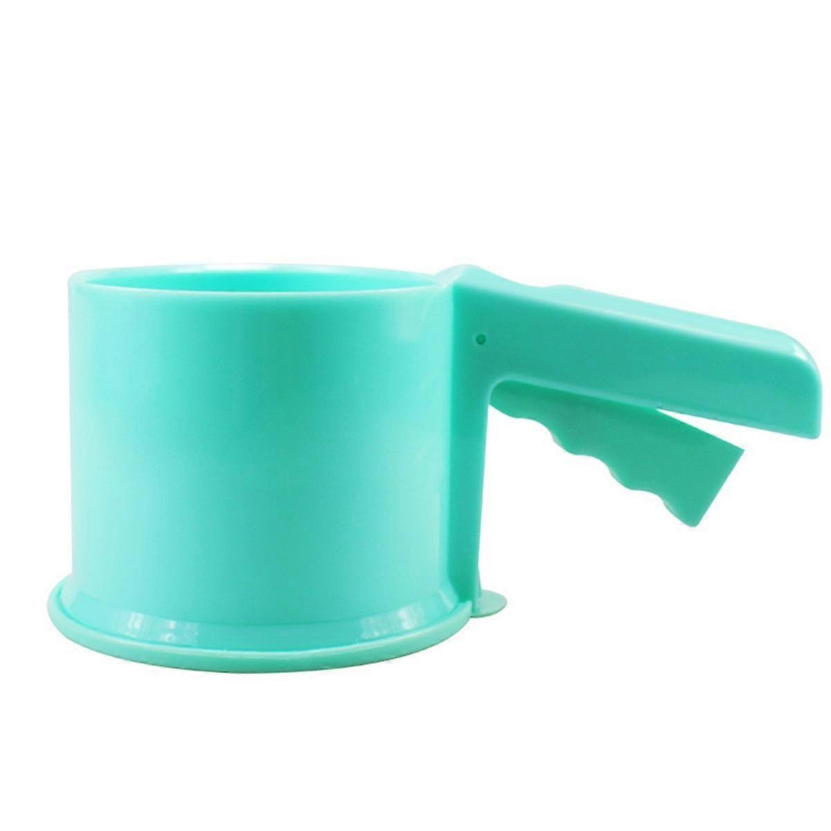 Fine Flour Sifter Powder Sugar Sifter, Premium Food-Grade ABS Fine Sieve with One Hand Press Design for Baking Cakes B