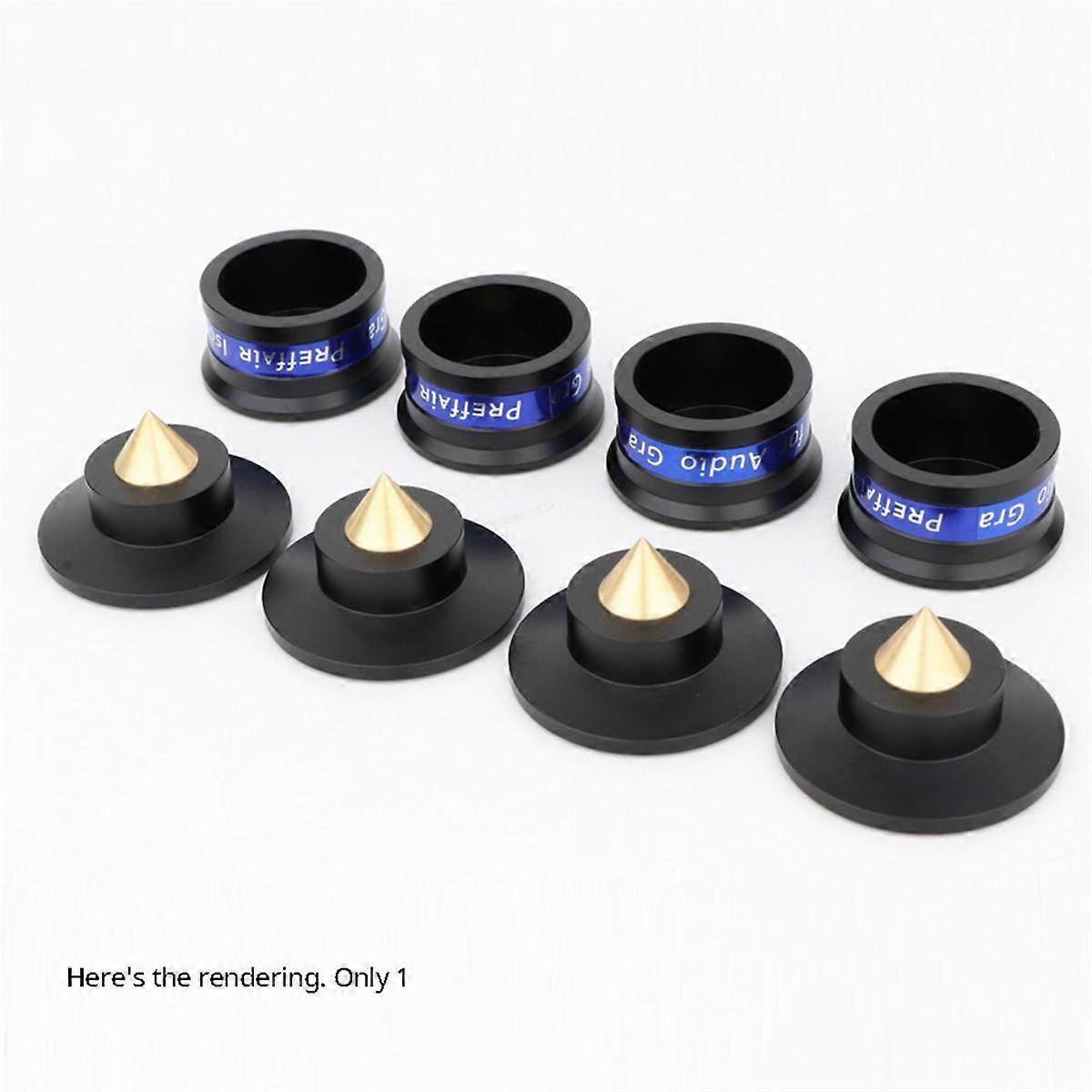 Speaker Isolation Spikes Speaker Base Pads with Non-Slip Base Pad Aluminium Anti-Vibration for Turntable Amplifier A