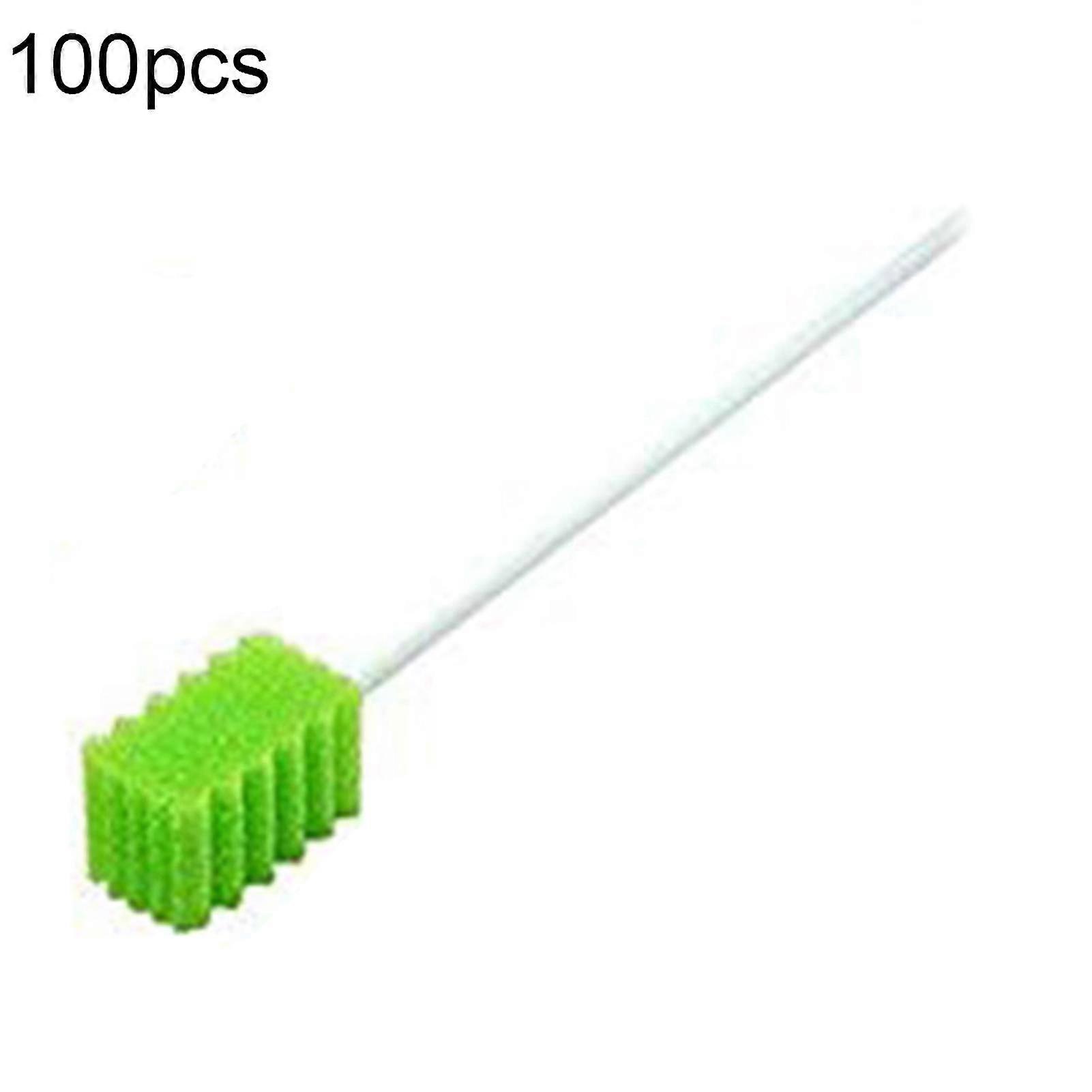 100/200Pcs Sponge Oral Swabs Odor Remover Cleaning Tongue Tartar Cleansing Stick