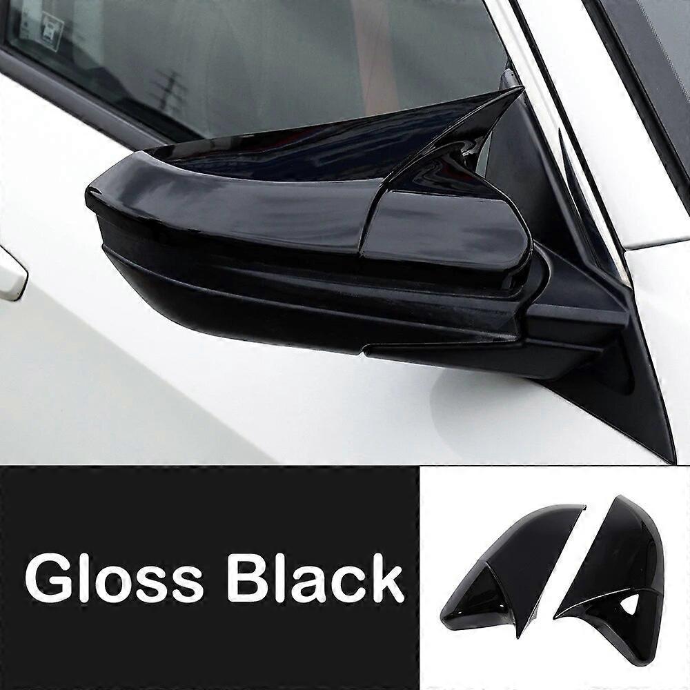 For Honda Civic 10th 2016 2017 2018 2019 2020 Rearview Side Mirror Cover Wing Cap Exterior Door Rear View Case Trim Carbon FiberMotor Vehicle Mirrors