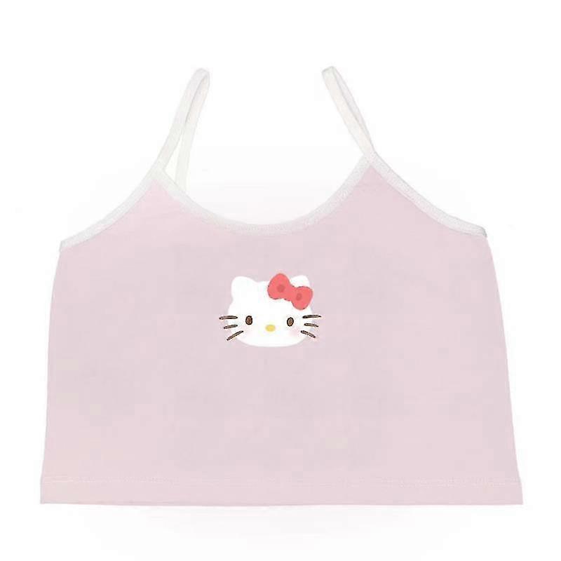 Summer New Japanese Cartoon Cat Black Sweet Babes Short Section Navel Vest Vest Inside And Outside Wear Suspenders1