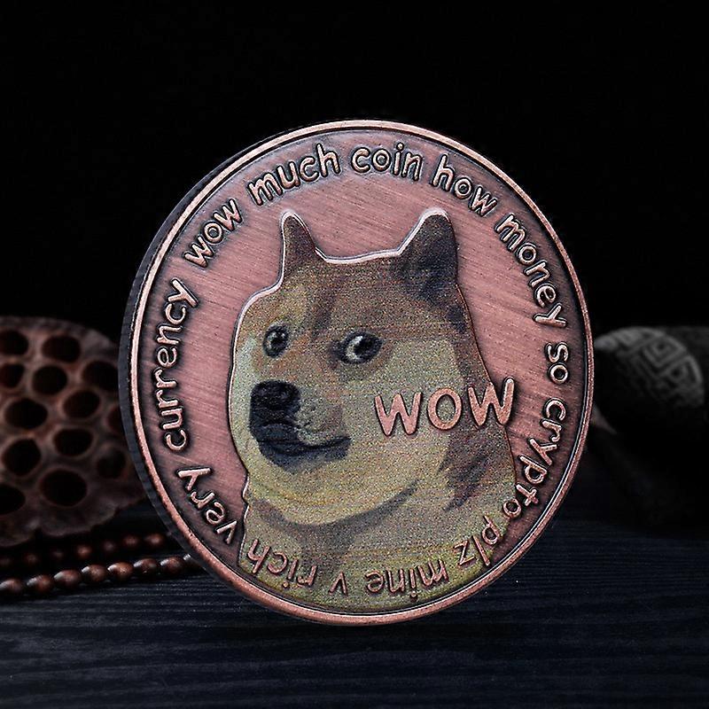 Dogecoin Coin Doge Coin Commemorative Coin Physical Blockchain Crypto Collectible Coin with Protective Case,1pc