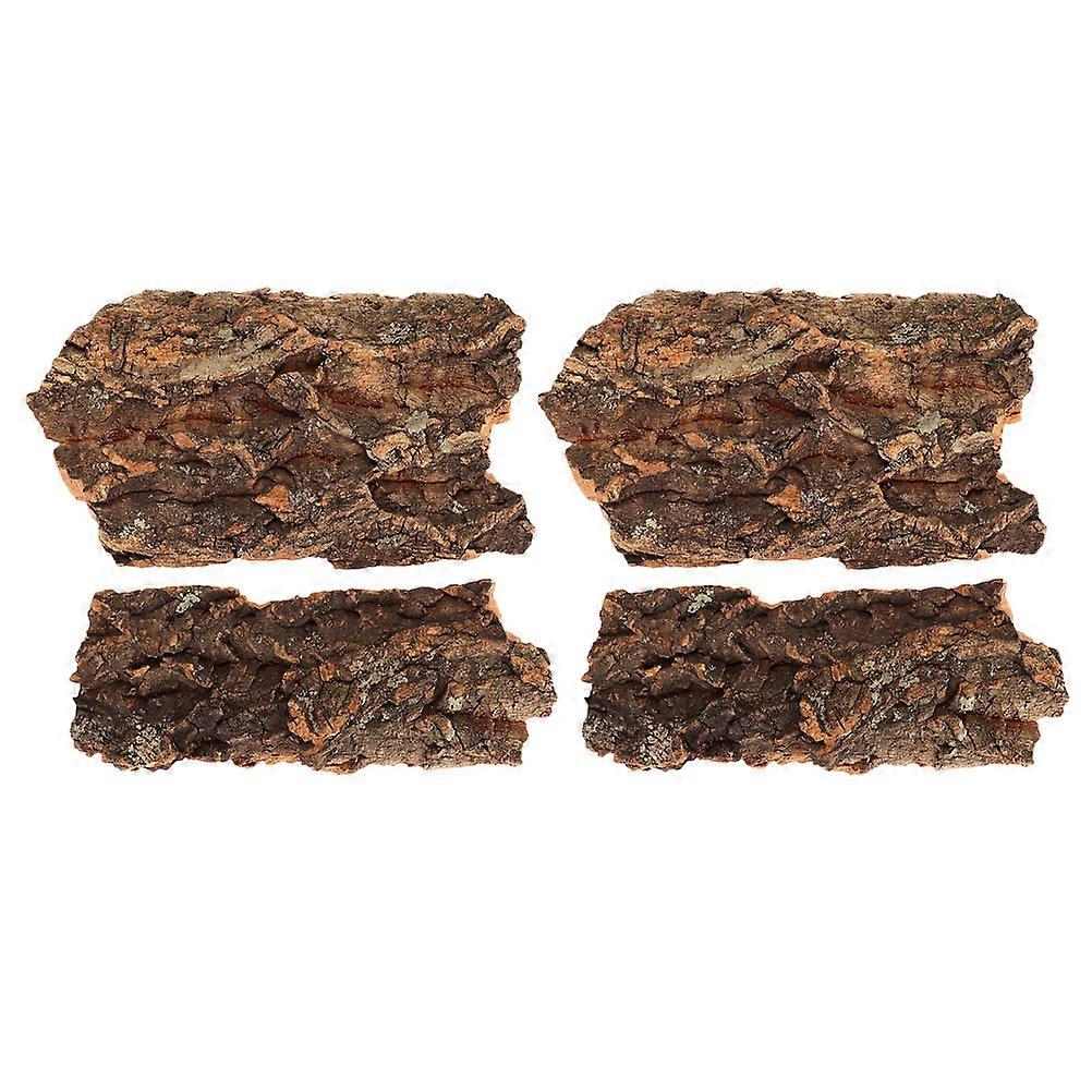 4 Pcs Reptile Climb Platform Reptile Hiding Hut Pet Breeding Box Landscape Decor