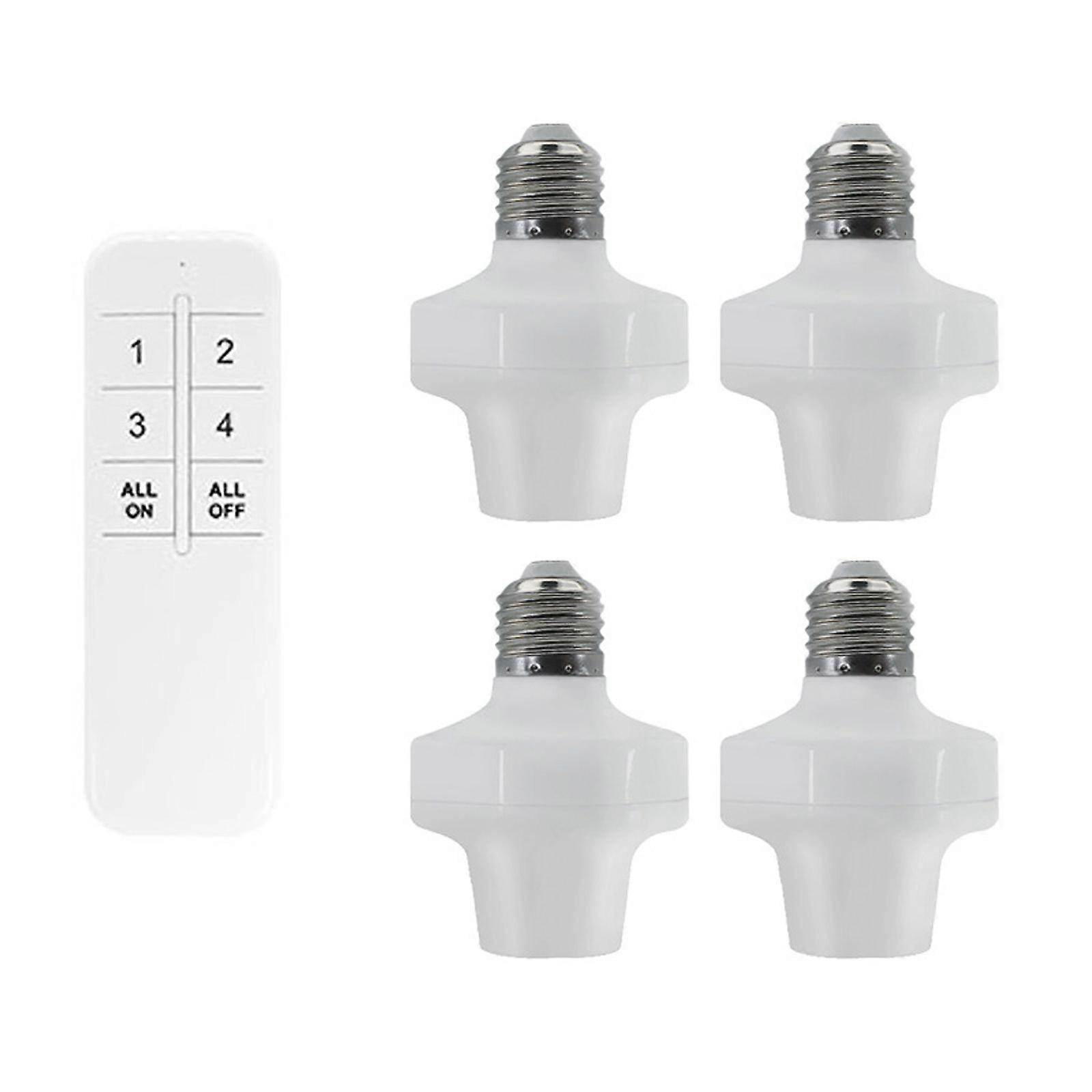 AC85-265V 4in1 Wireless E27 Light Switch App + Télécommande pour ampoule de lampe LED