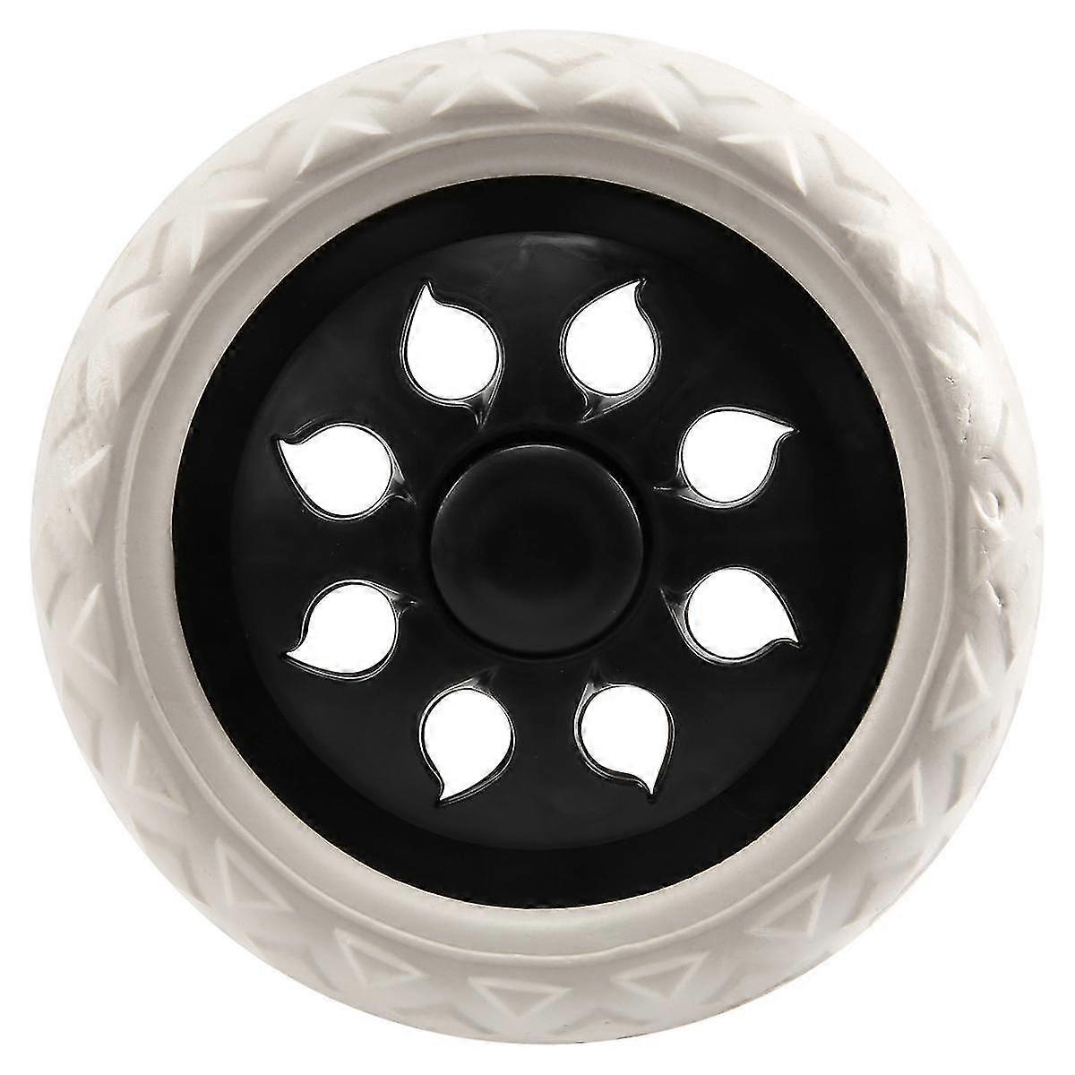Black White Plastic Core Foam Shopping Trolley Cartwheel Casters