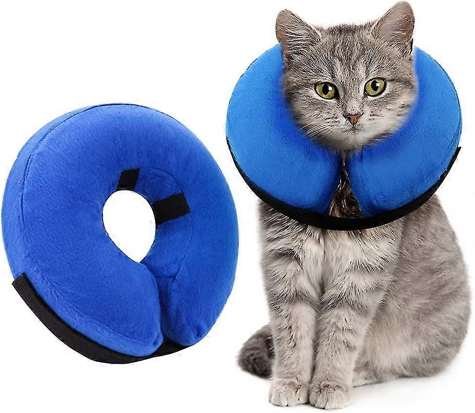 Inflatable Dog Cone Collar For After Surgery, Protective Soft Pet Recovery Collar Prevent Dogs Cats From Biting & Scratching
