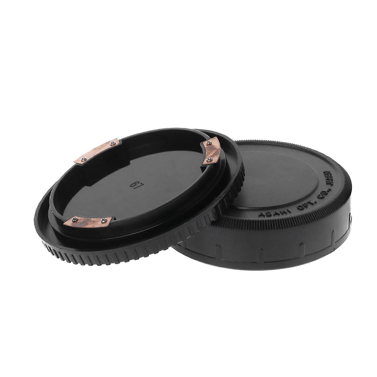Camera Rear Lens Cap Cover Camera Front Body Cap Set for PK67 Camera Mount