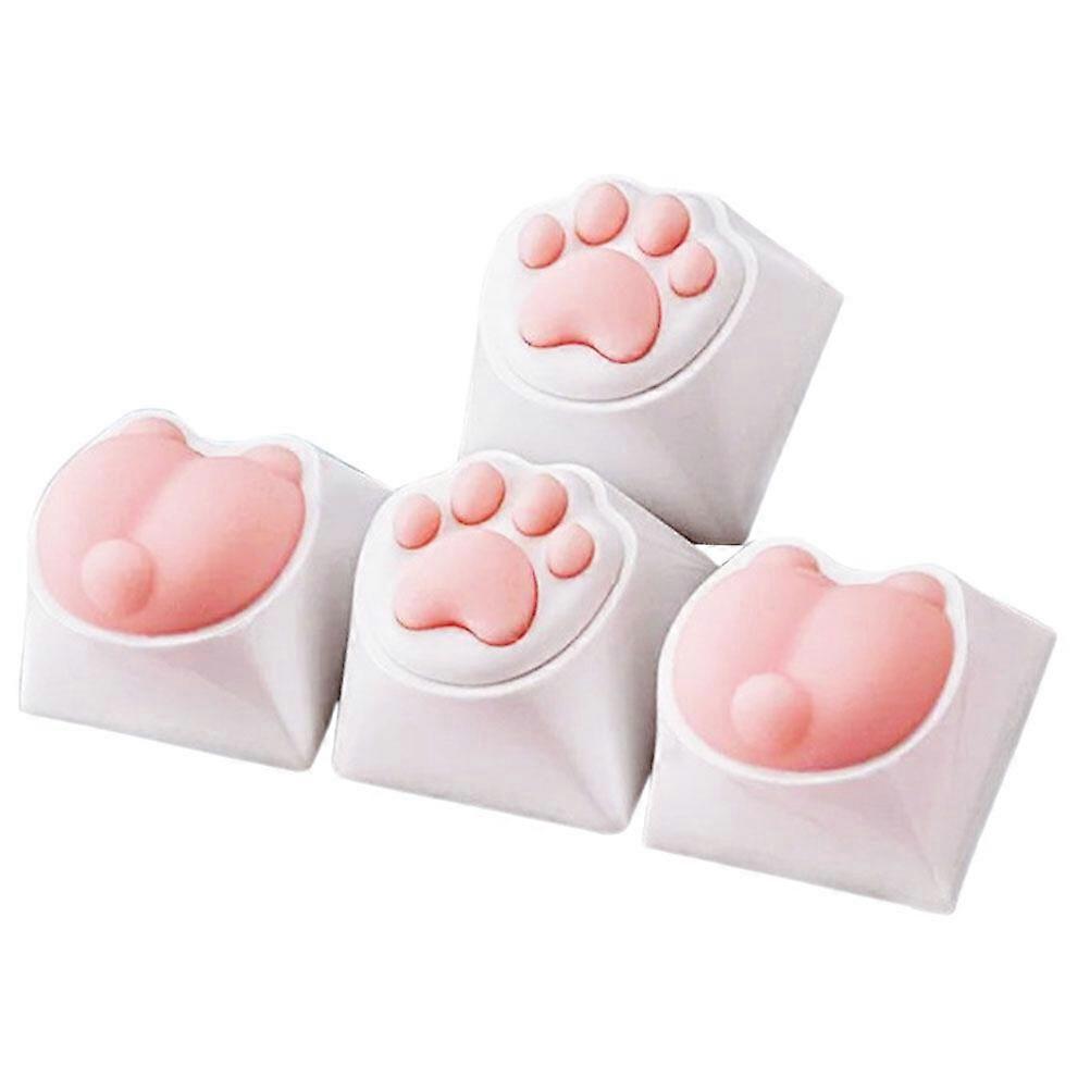 4stk Cat Paw Keycaps Mekanisk tastatur Keycaps Gaming Keycaps Cat Keycaps