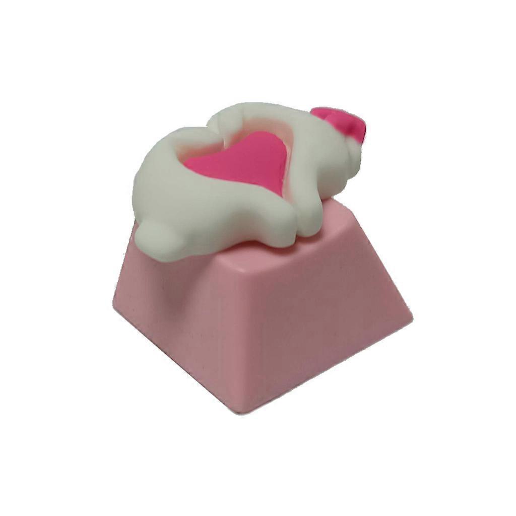 1PC PBT Keycap Cute Heart Mechanical Keyboard Cap R4 Height Keycap OEM Profile
