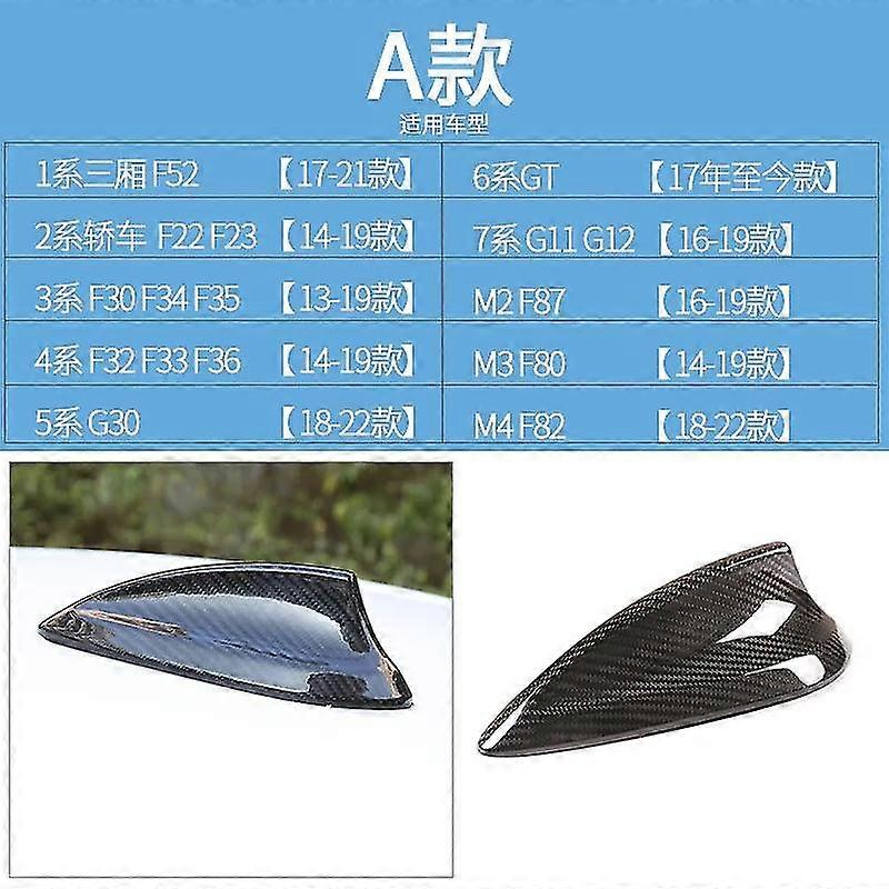 Véritable fibre de carbone POUR BMW aileron de requin couverture d’antenne 1234567 série X13567F30 F34 F87 F80 F82 F22 G11 G30 queue de poisson de sable modifiée w