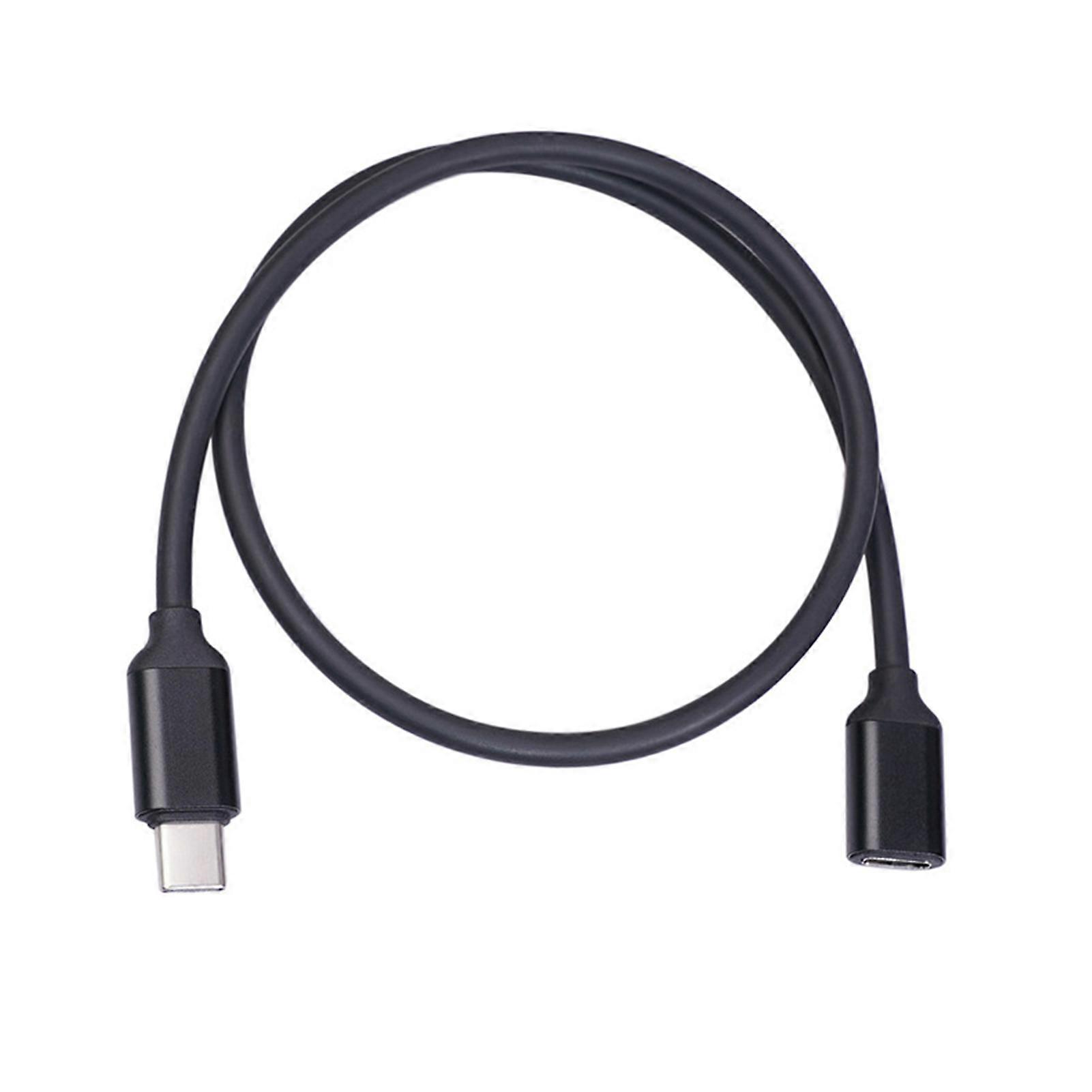 Extension Cable USB 2.0 High Speed 3A Type-C Male to Female Data Charging Extender Cord for Laptop