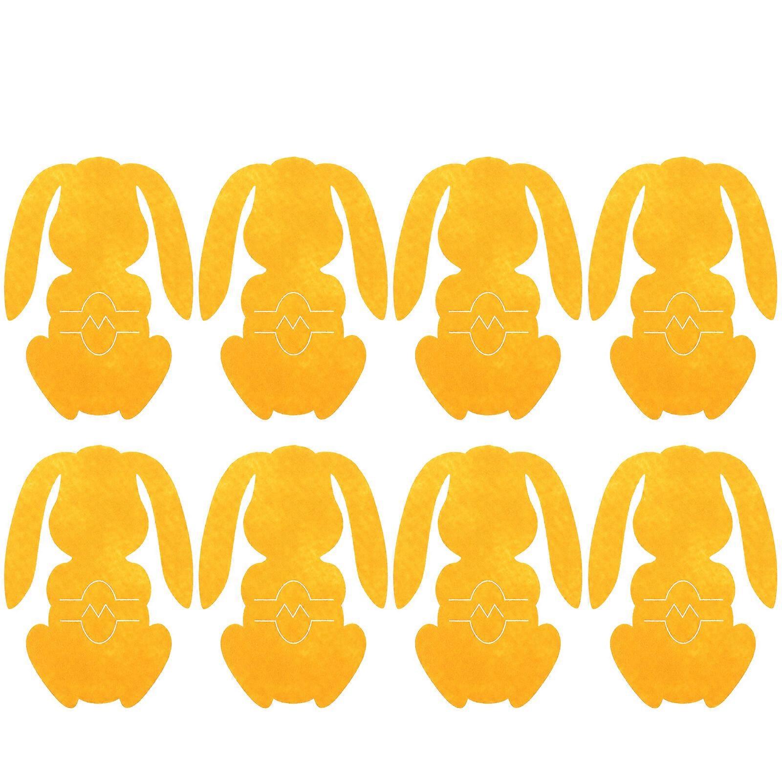 8pcs Easter Theme Cutlery Utensils Holder Bunny Shaped Tableware Storage Covers