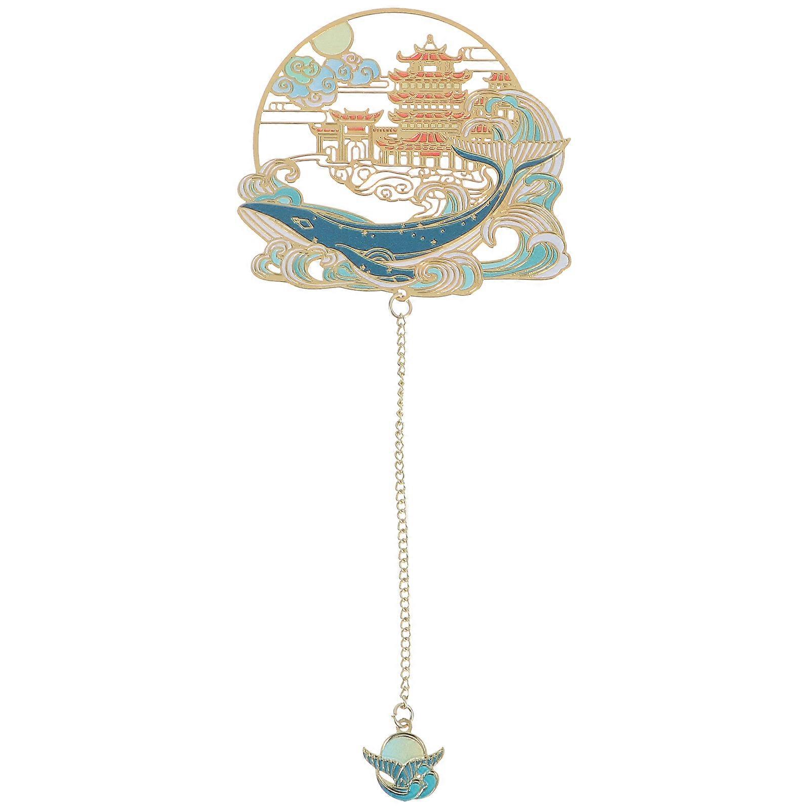 Creative Bookmark with Pendant Exquisite Decorative Bookmark Page Marker