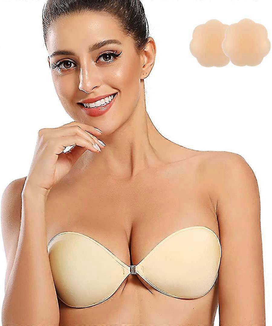 Zelfklevende bh strapless sticky siliconen bh push up onzichtbare herbruikbare backless bh voor vrouwen