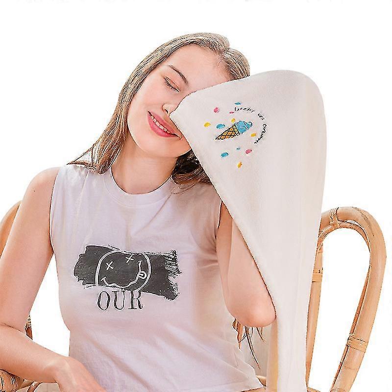 Mikrokuitupyyhe, märkä hiukset ja kihara kuiva hiuspyyhe, anti-frizz naisille