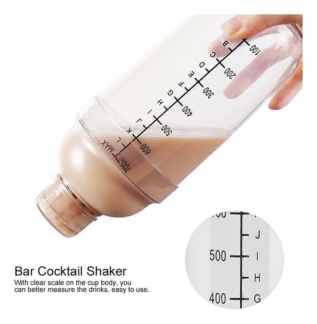 Splash-Proof Lid Shaker 700Cc With Scale Shaker Shaker Shaker With Hand Lemon Tool (1Pcs)