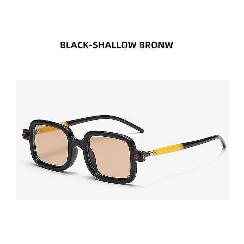 女性のための新しいファッションスクエアサングラス男性ビンテージブランドデザイナーパンクサングラスクリアレンズミラー眼鏡UV400