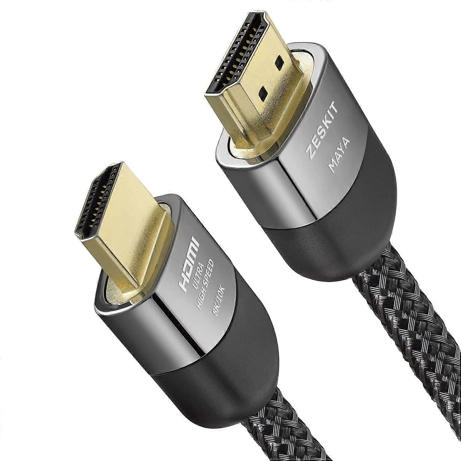 3m HDMI 2.1 Kabel 8K - Ultra High Speed Gecertificeerd 48Gbps - 8K60 4K120 HDR EARC - Flexibele TPE Mantel