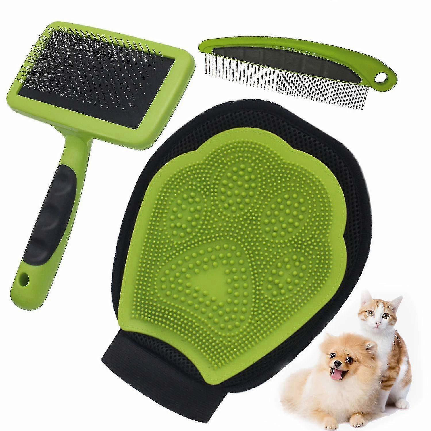Self-cleaning Pet Razor Brush Grooming Set