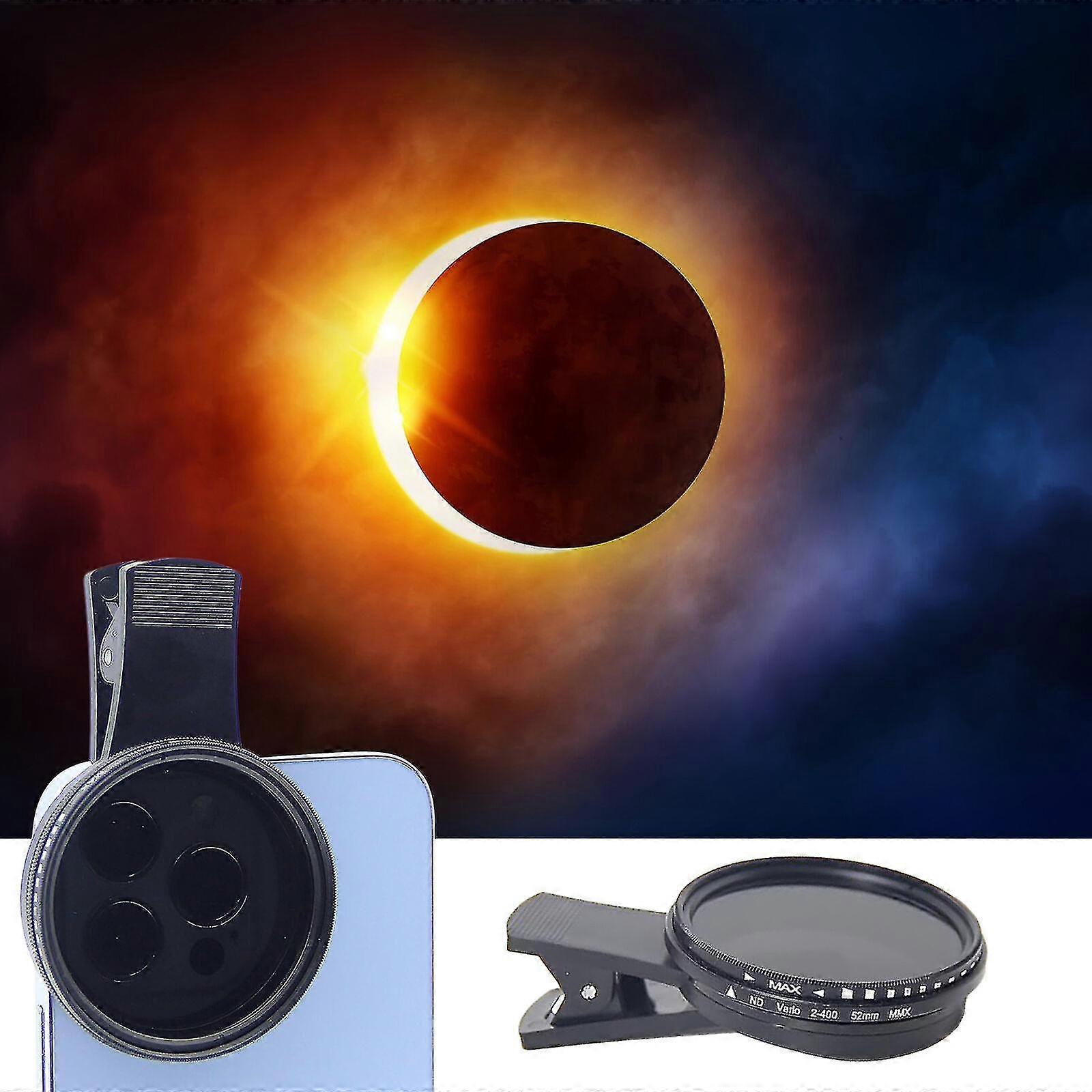 Universal Solar Eclipse Camera Lens Filter with Clip for Smartphone,Enhancing - SNNGV