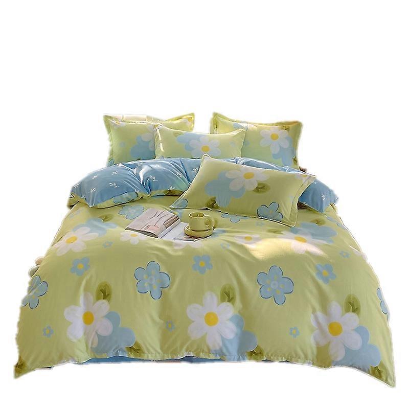 New Flower Pattern 4pcs/3pcs Cotton Duvet Covers Bed sheets with Pillowcase Beding Set