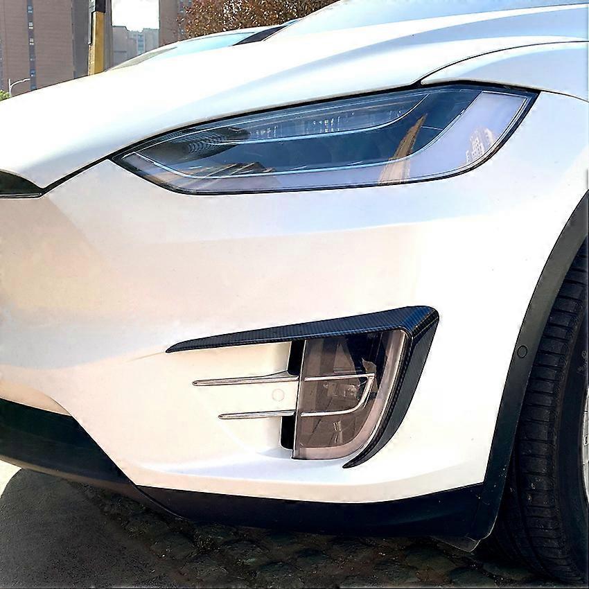 Lmplig fr Tesla Model X 2015-2020 Frmre sttfngare Luftkniv Dimljusram Frmre luftkniv Exterir Bil Dekalmodifiering
