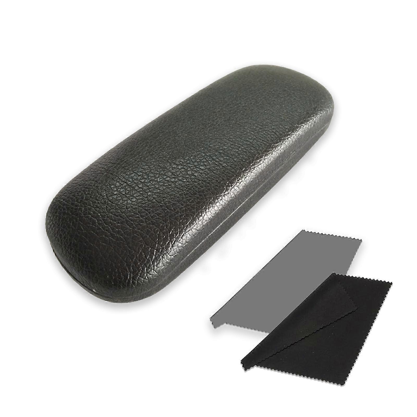 1pcs Glasses Case with Cloth - Black
