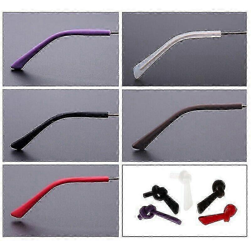 3 páros szilikon halántékhegy csúszásgátló szemüveg lapos fülcső csere