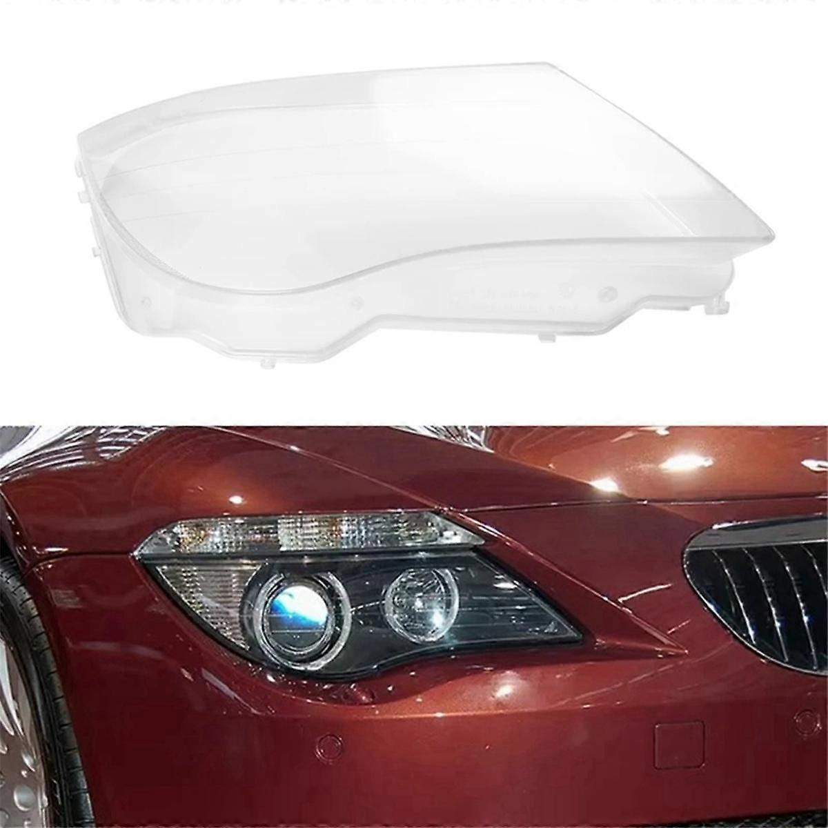 For 6 Series E63 E64 M6 2004-2007 Car Headlight Cover Headlamp Glass Lens Lamp Shade Transparent La
