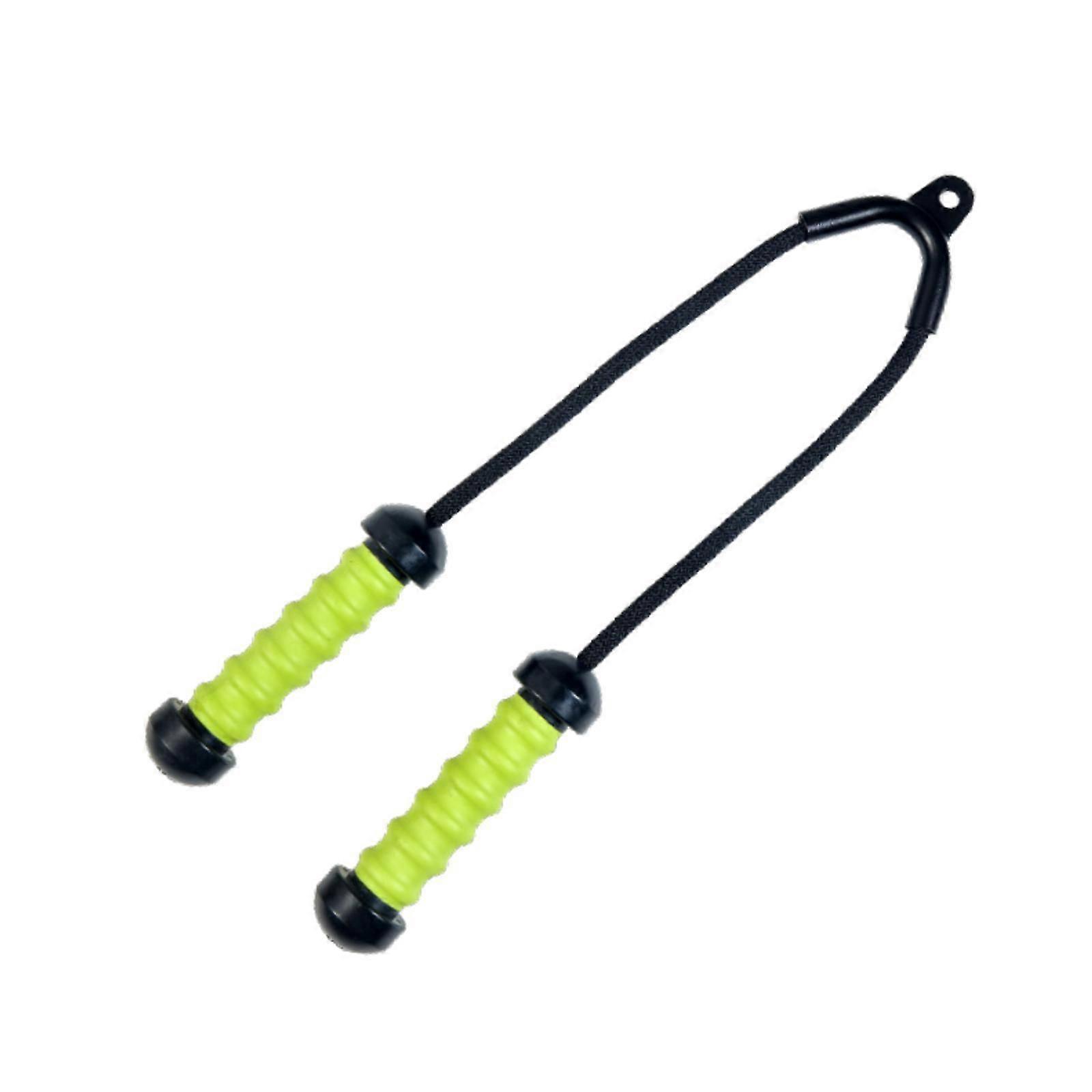Tricep Pull Down Attachment Metal Tricep Rope for Back Shoulder Bodybuilding Green