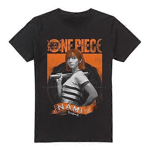 One Piece Mens Nami Etched T-Shirt