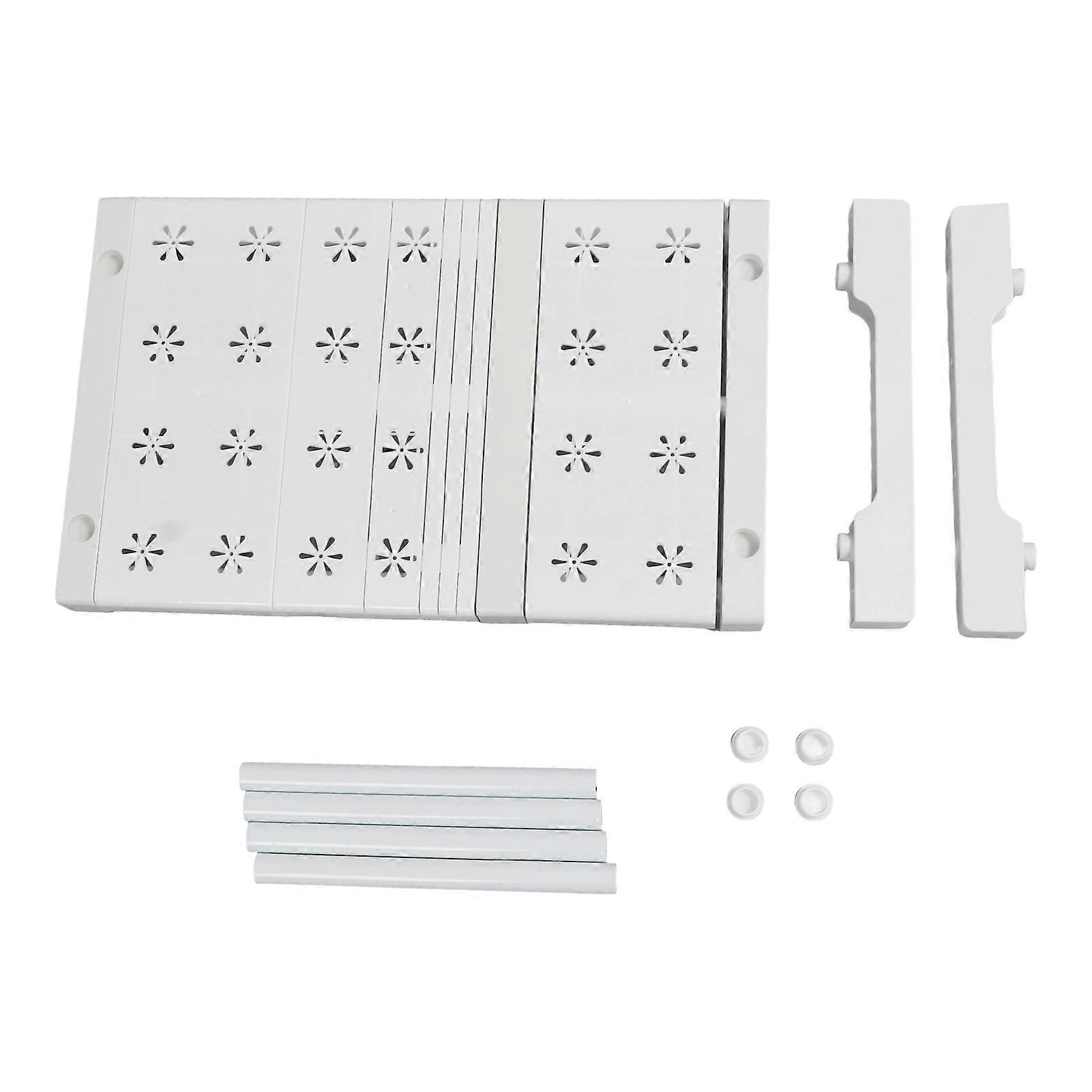 Expandable Closet Shelf Organizer Adjustable Space Saving Wardrobe Sink Tension Shelf 24cm Width 22cm Height Length 27 to 38cm/10.6 to 15.0in