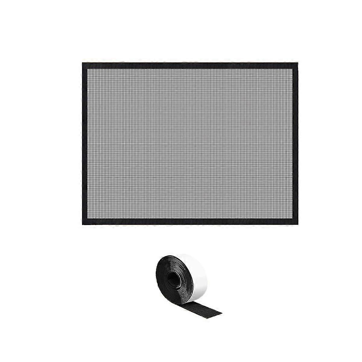 Écran de cheminée Couverture en maille Couverture de cheminée en PVC à l’épreuve des animaux avec crochets et couverture de sécurité de cheminée compatible avec