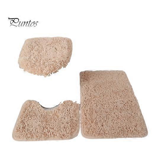 1 Set Toilet Mat Super Soft U-shaped Foot Pad Non-Slip Absorbent Floor Mat for Home Bathroom Decoration