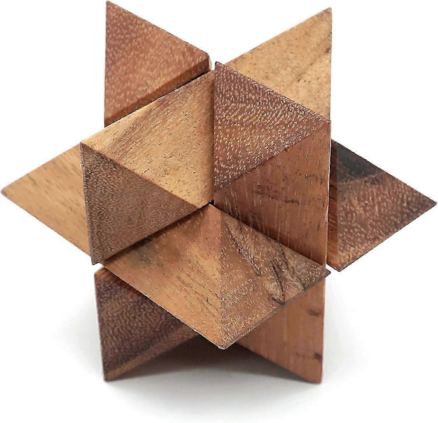 Træ Star Cube Puslespil, Logik Hjernevrider