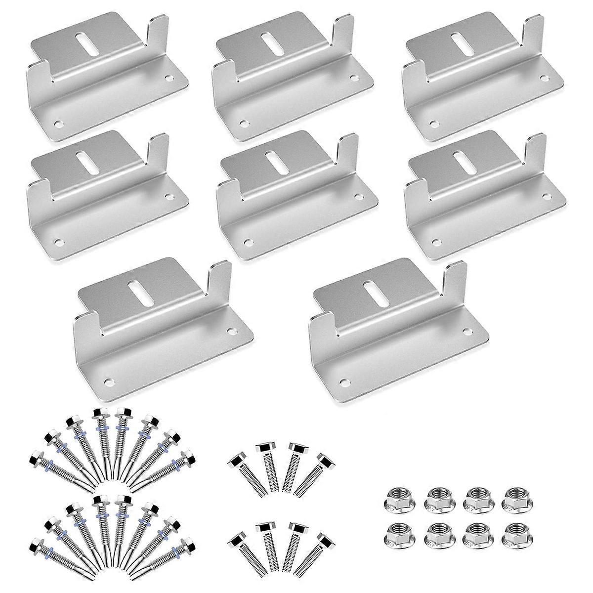 2 Sets of Solar Panel Mounting Brackets for Motorhomes