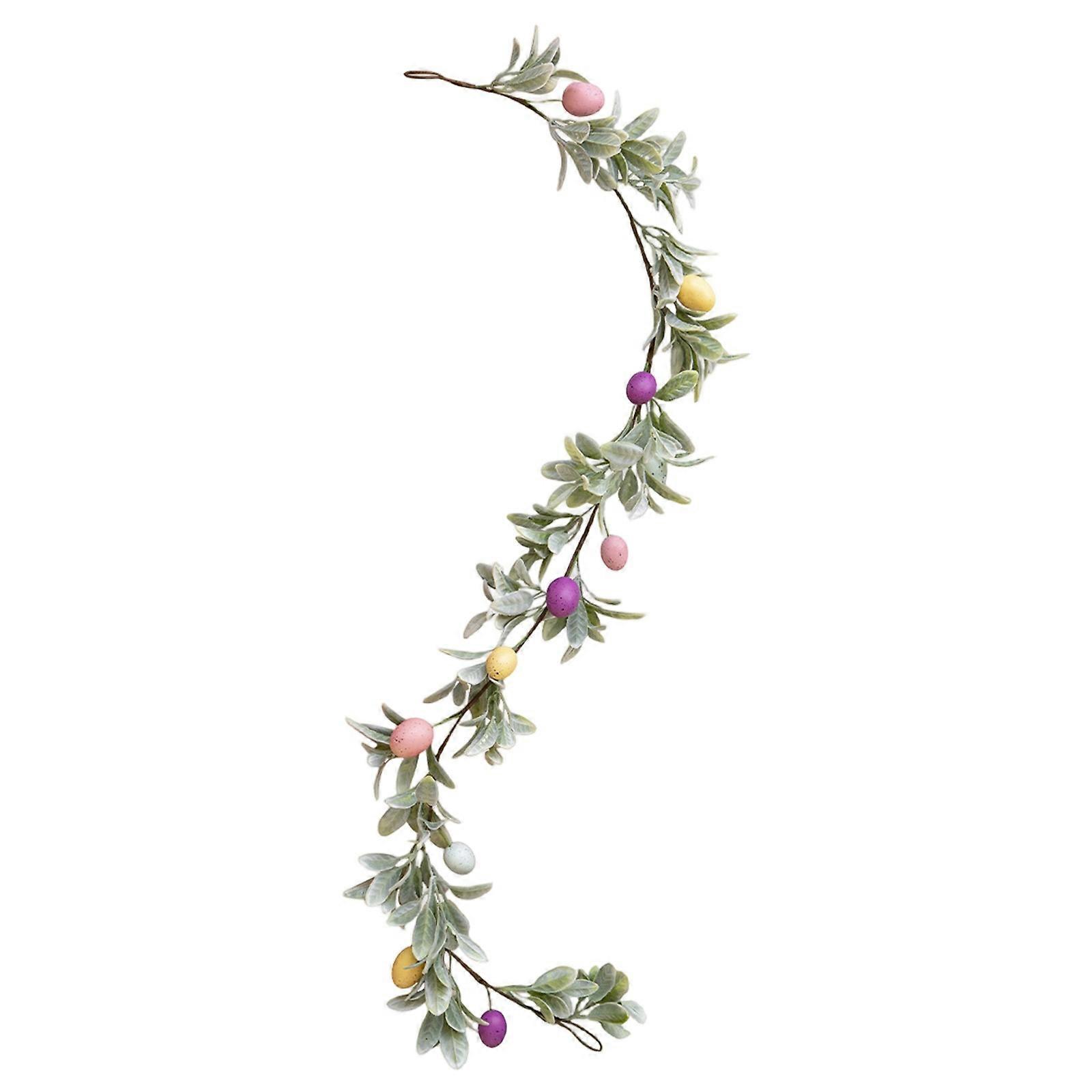 Easter Simulation Eggs Rattan Home Wall Hanging Vines Decoration Party Setting Ornaments HarmonyHub696