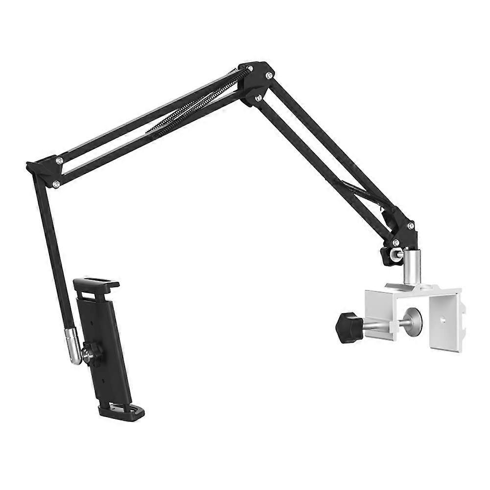 Universal Phone/Tablet Metal Holder Gooseneck Clamp Stand, 360° Rotation, Flexible Long Arm ( , 3-Section)