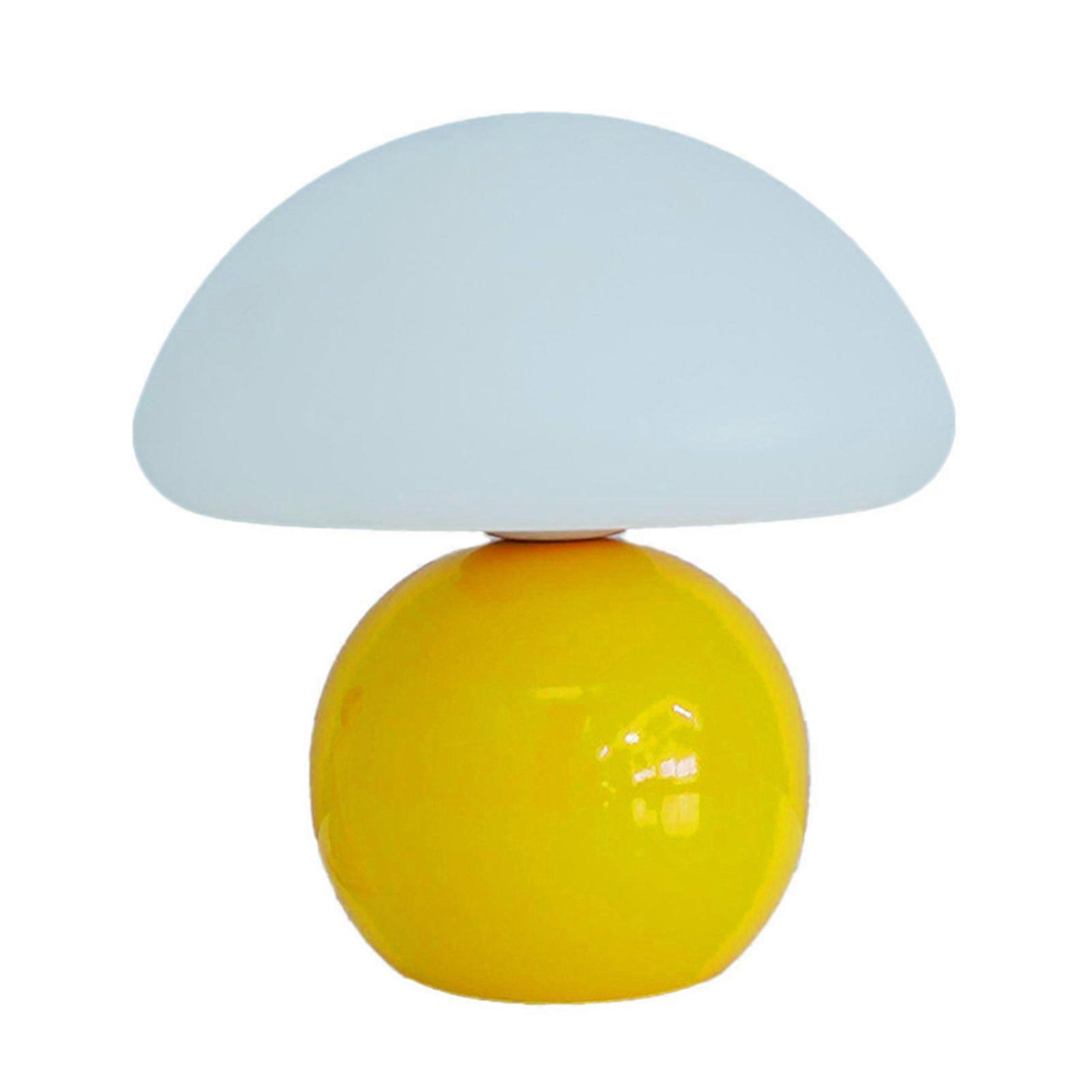 Qinghai Mushroom Table Lamp Stepless Dimming Soft Glow Flicker Free Cute Mini Modern Lamp Nightstand Light Home Decor
